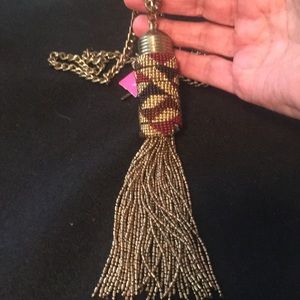 Necklace-28” long - tassel 6.5” long